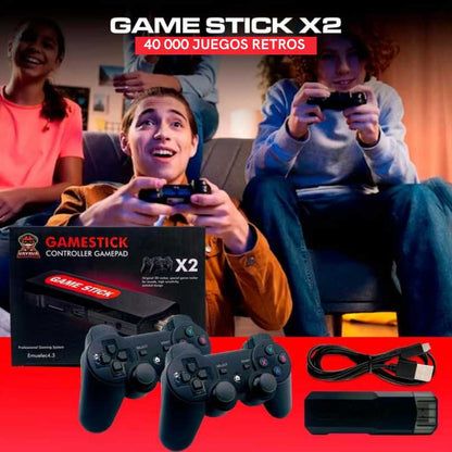 Consola de video juegos retro 40000 juegos 64 GB+ 2 mandos