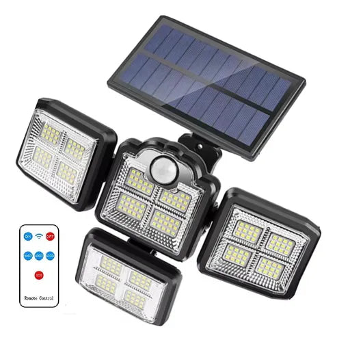 Reflector Solar 4 Cabezas con Sensor