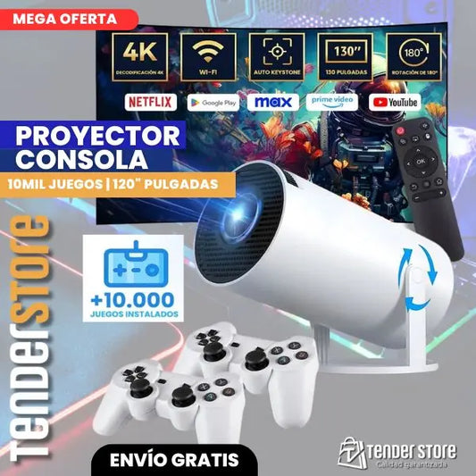 Proyector Gamer portátil M300 MAX | 2 Mandos